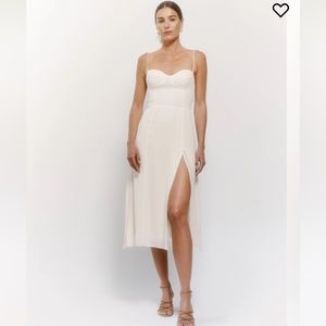 Reformation Ivory Juliette Dress